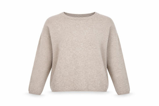 The White Company Women’s Beige Size 8 Button Back Knit Pullover