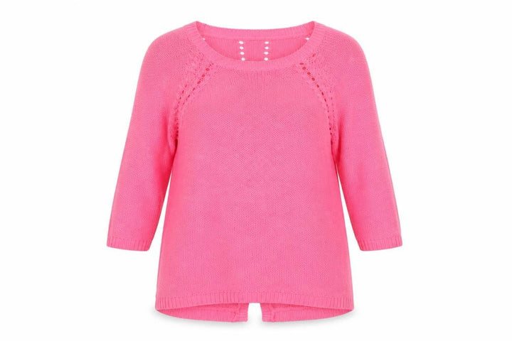 F&F Women’s Pink Size 16 Chunky Knit Raglan Tunic Jumper