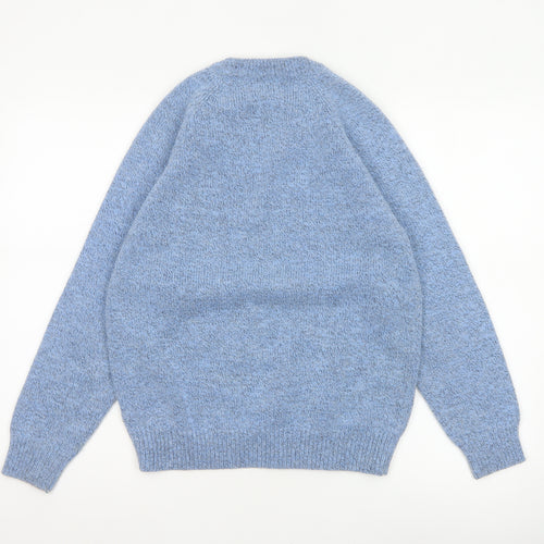 Damart Women’s Blue Cable Knit Round Neck Jumper UK 14