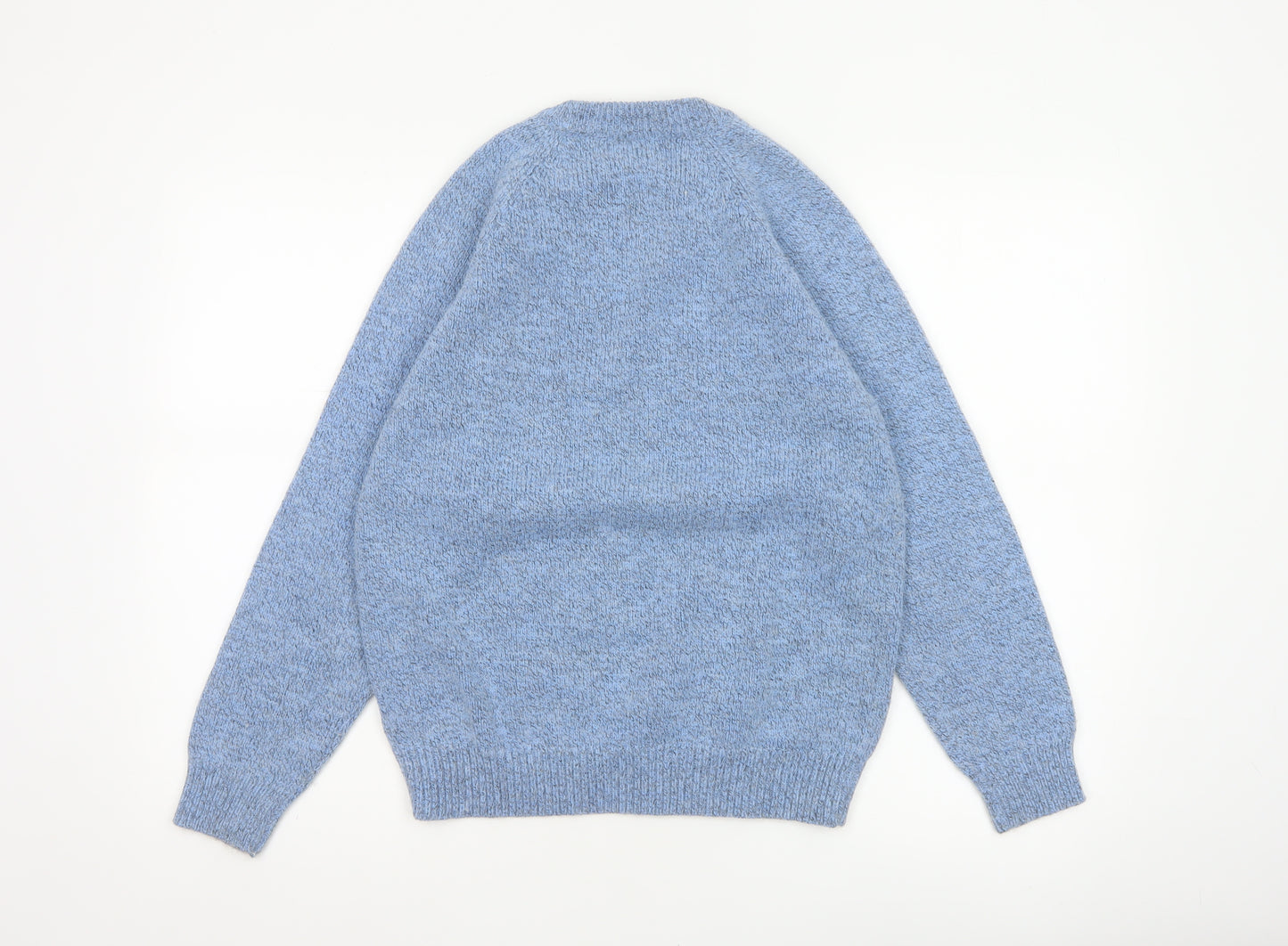 Damart Women’s Blue Cable Knit Round Neck Jumper UK 14