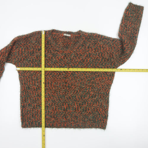 Tu Women’s Multicoloured Chunky Knit Pullover Jumper Size 14