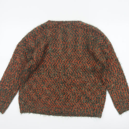 Tu Women’s Multicoloured Chunky Knit Pullover Jumper Size 14
