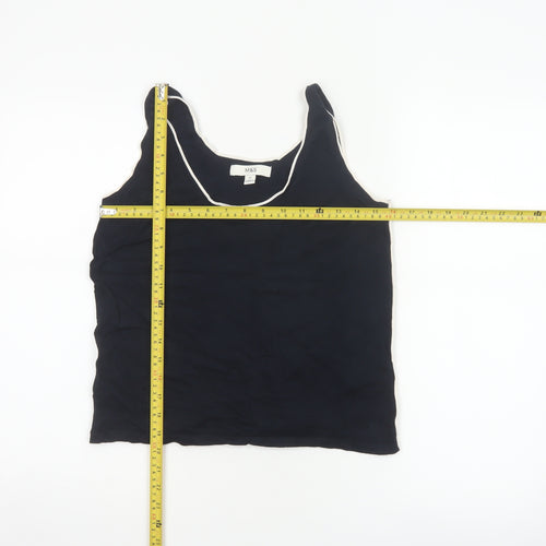 Marks and Spencer Women Black M Tank Top Contrast Trim Stretch
