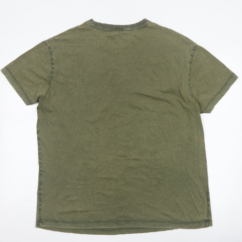 New Look Women Green UK 14 Basic Eagle Moon Graphic T-Shirt