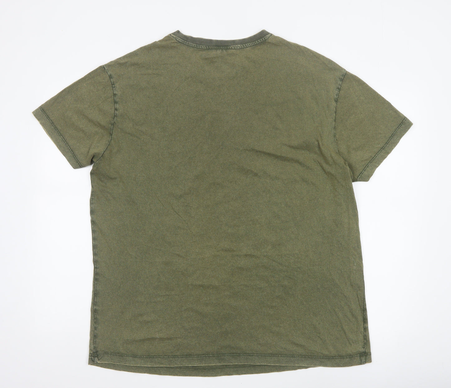 New Look Women Green UK 14 Basic Eagle Moon Graphic T-Shirt