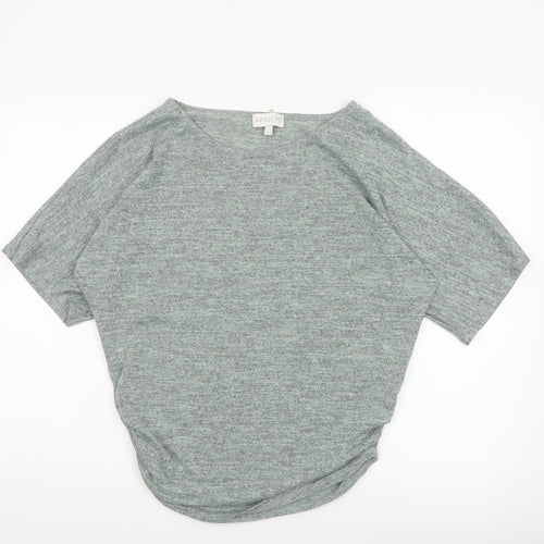 Apricot Women's Grey UK 12 Relaxed Dolman Sleeve Jersey T-Shirt