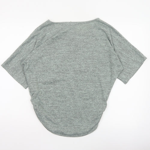 Apricot Women's Grey UK 12 Relaxed Dolman Sleeve Jersey T-Shirt