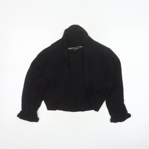Star by Julien Macdonald Women’s Black Size 18 Open Knit Shrug Cardigan