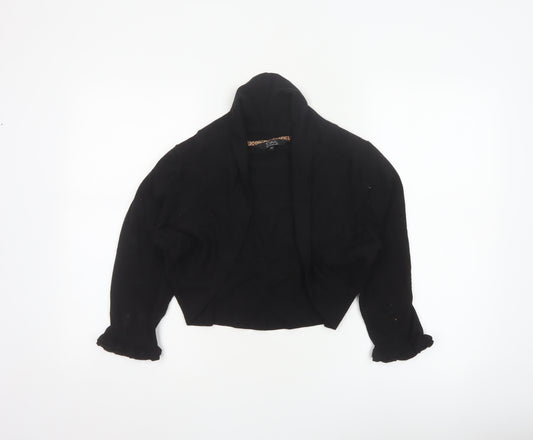 Star by Julien Macdonald Women’s Black Size 18 Open Knit Shrug Cardigan