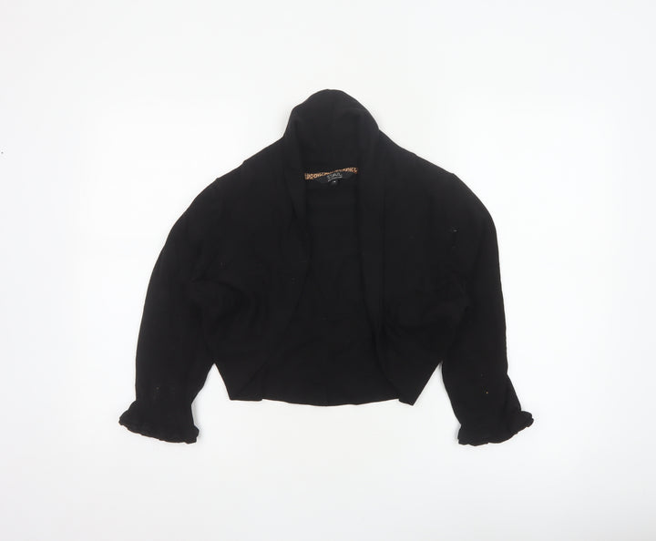 Star by Julien Macdonald Women’s Black Size 18 Open Knit Shrug Cardigan