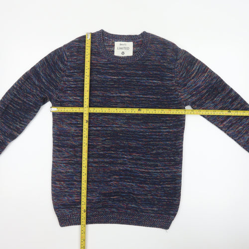 DNM73 Limited Men's Multicoloured Cotton Knit Crew Neck Pullover Jumper S
