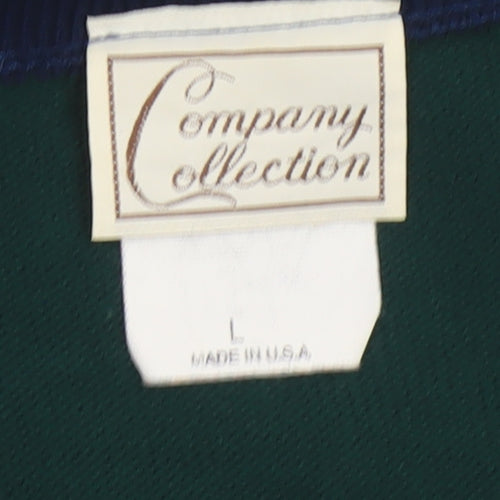 Company Collection Men’s Multicoloured L V-Neck Striped Acrylic Cardigan