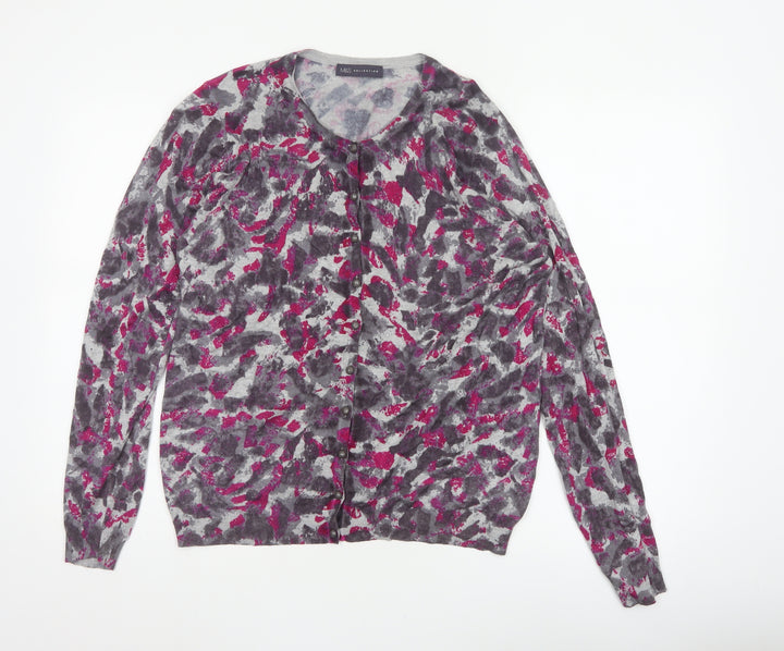 Marks & Spencer Women’s Pink Mix Size 18 Floral Button Cardigan