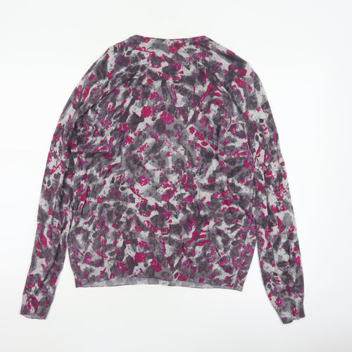 Marks & Spencer Women’s Pink Mix Size 18 Floral Button Cardigan