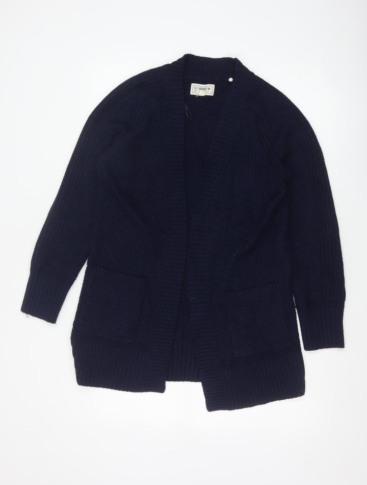 FatFace Women’s Blue UK 8 Cable Knit Open Pocket Cardigan