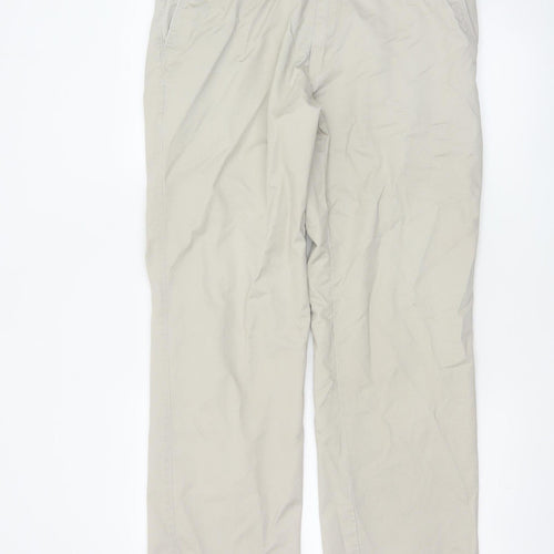 Marks Spencer Men's Beige 34W 31L Stormwear Cotton Chino Trousers