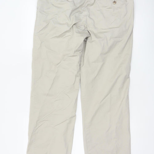 Marks Spencer Men's Beige 34W 31L Stormwear Cotton Chino Trousers