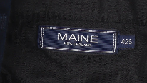 Maine New England Men’s Blue 42S Cotton Straight Chino Trousers