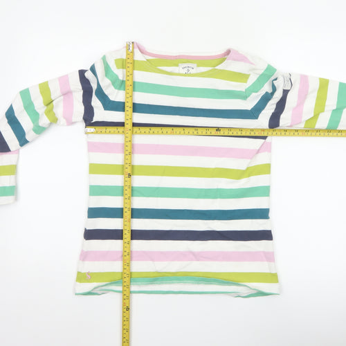 Joules Women’s Multicoloured Stripe Jersey Long Sleeve Top UK 10