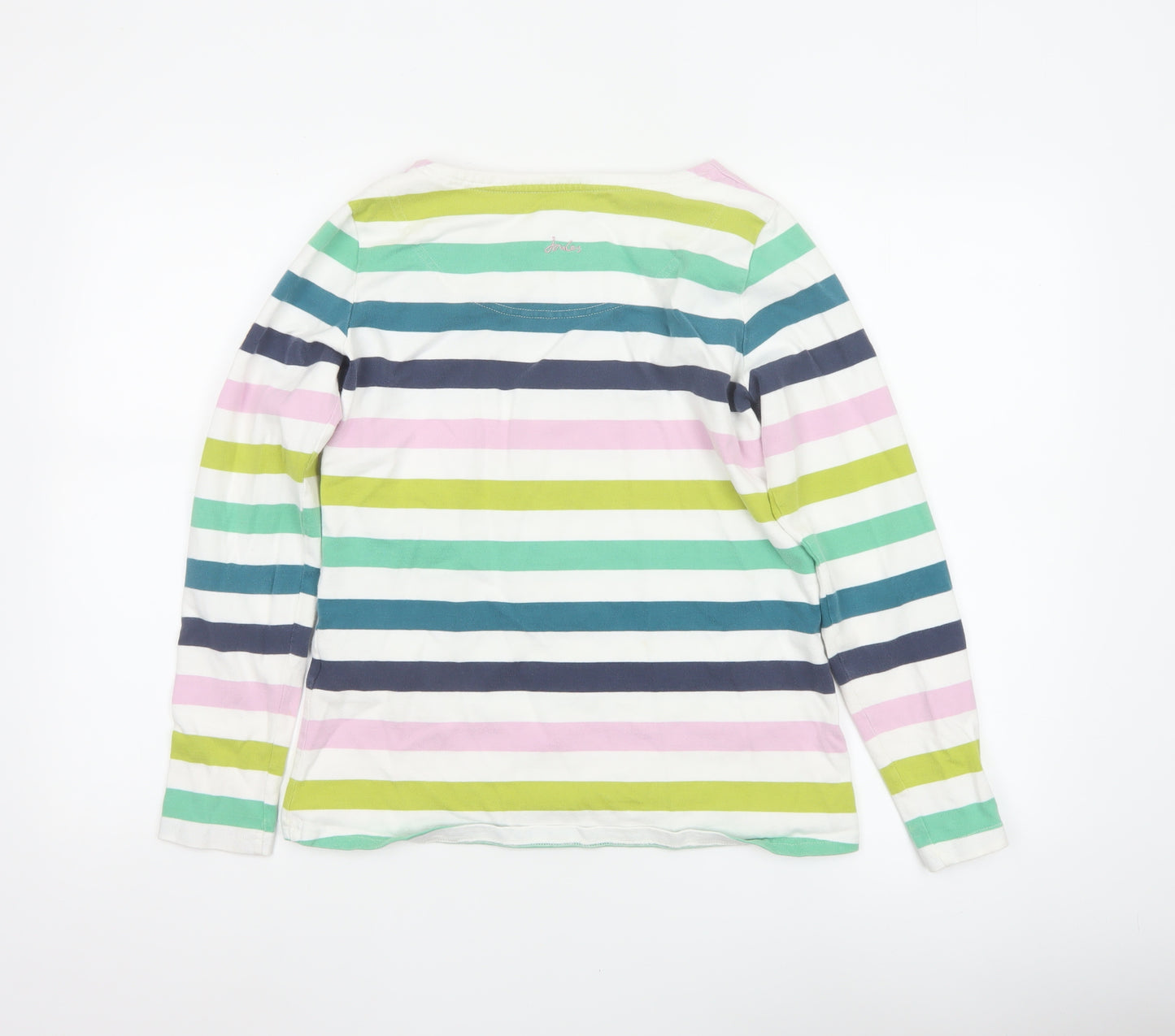 Joules Women’s Multicoloured Stripe Jersey Long Sleeve Top UK 10