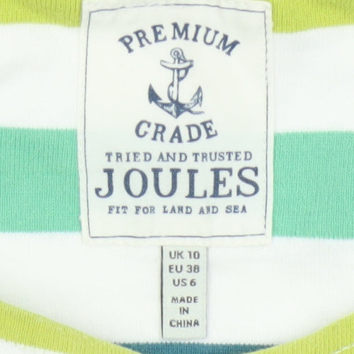 Joules Women’s Multicoloured Stripe Jersey Long Sleeve Top UK 10