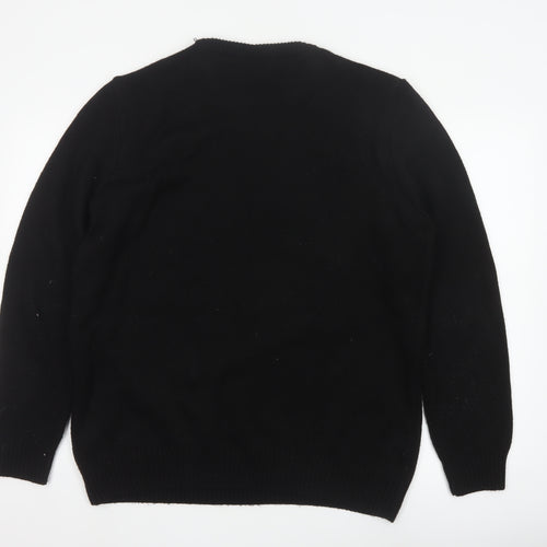 George Men’s Black L Star Wars Jolly Face Graphic Knit Jumper