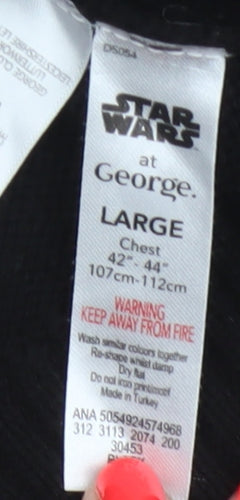 George Men’s Black L Star Wars Jolly Face Graphic Knit Jumper