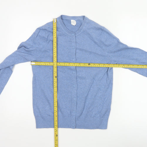 John Lewis Women’s Blue Size 8 Crew Neck Button Cardigan