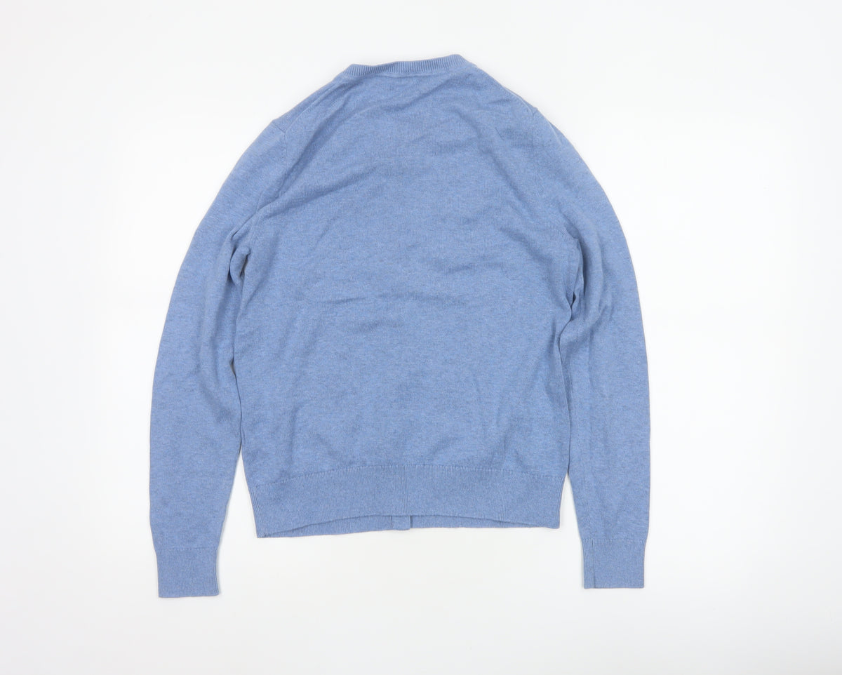 John Lewis Women’s Blue Size 8 Crew Neck Button Cardigan