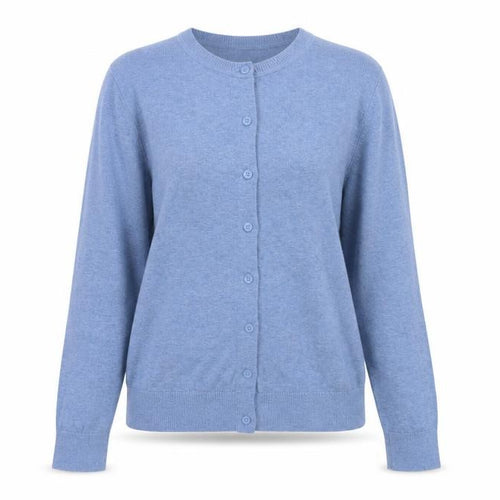 John Lewis Women’s Blue Size 8 Crew Neck Button Cardigan