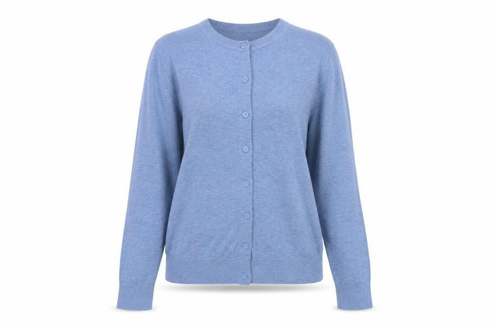 John Lewis Women’s Blue Size 8 Crew Neck Button Cardigan