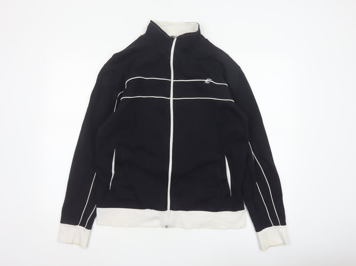 French Connection Men’s Black M Full Zip Cotton Track Jacket