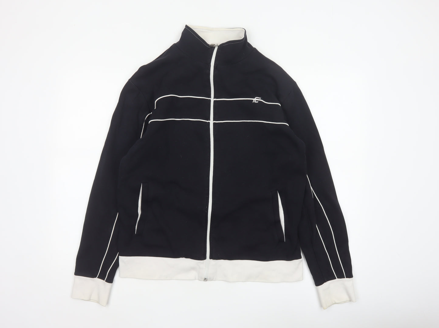 French Connection Men’s Black M Full Zip Cotton Track Jacket