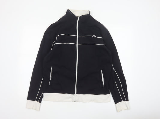 French Connection Men’s Black M Full Zip Cotton Track Jacket