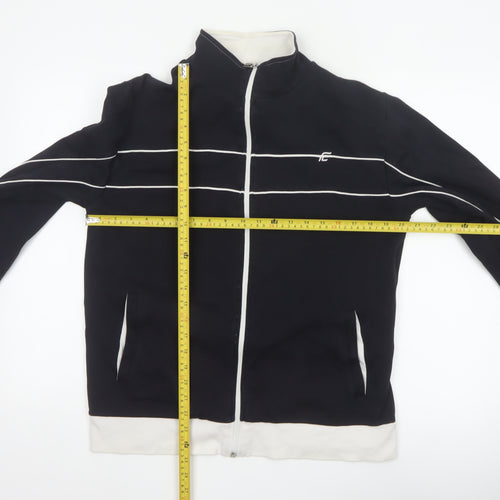 French Connection Men’s Black M Full Zip Cotton Track Jacket