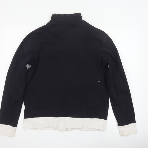 French Connection Men’s Black M Full Zip Cotton Track Jacket