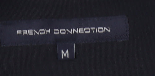 French Connection Men’s Black M Full Zip Cotton Track Jacket