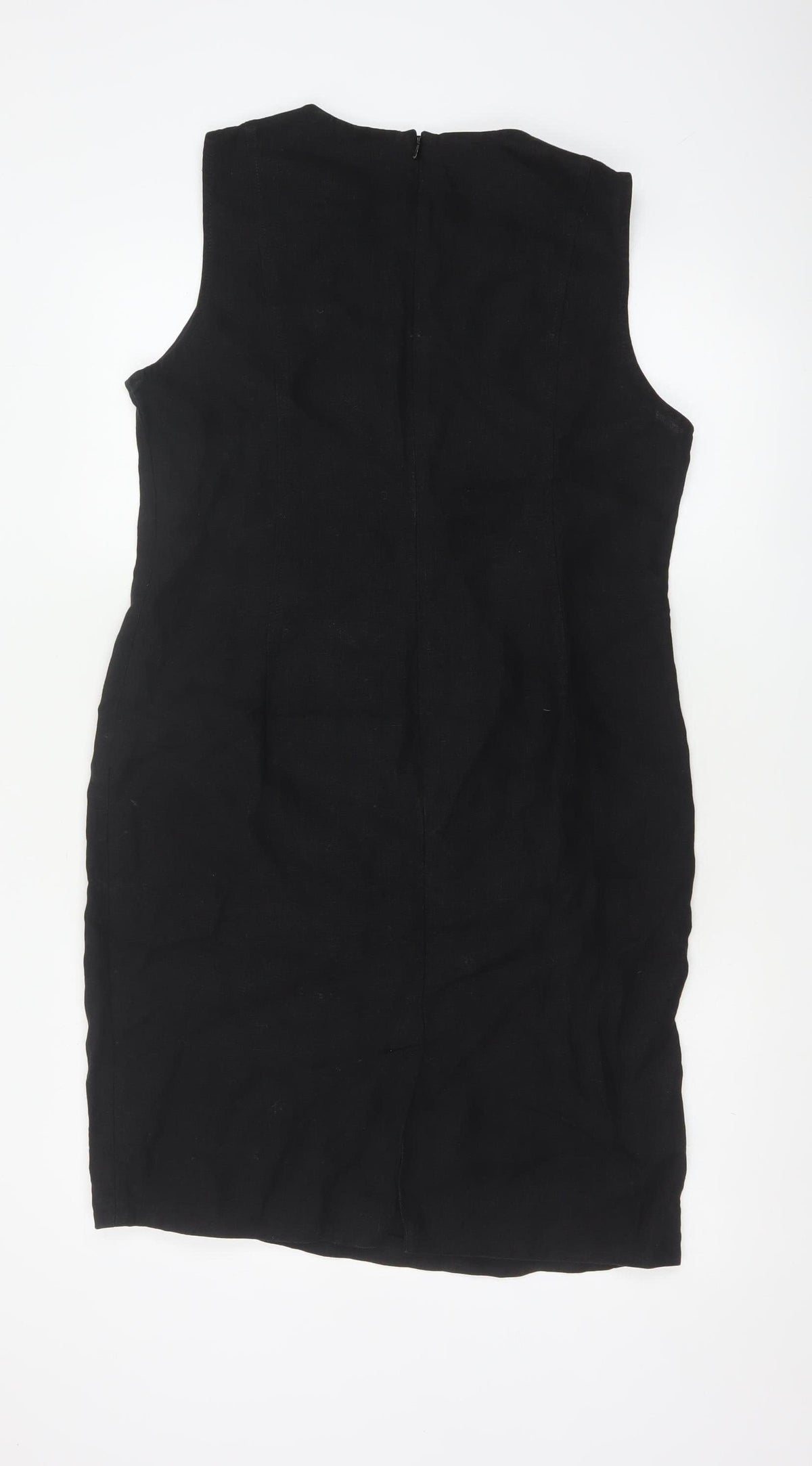 Sticky Fingers Women Black UK 14 Sleeveless Knee Length Sheath Dress