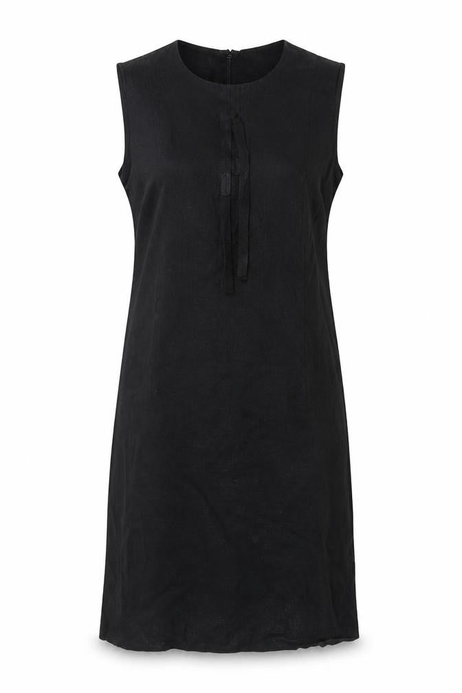 Sticky Fingers Women Black UK 14 Sleeveless Knee Length Sheath Dress