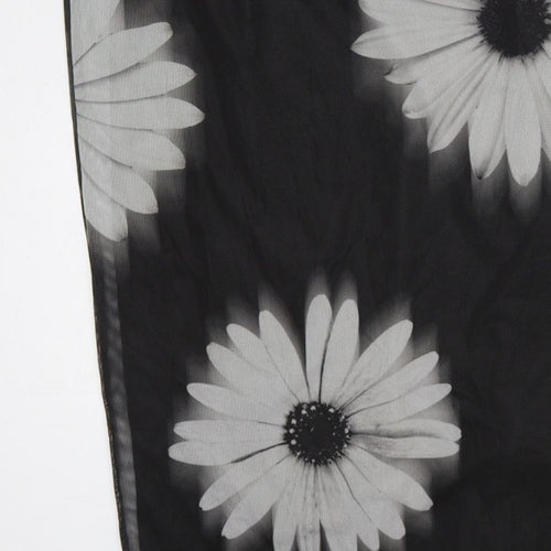 New Look Women Black UK 10 Long Floral Sleeveless Sheath Dress