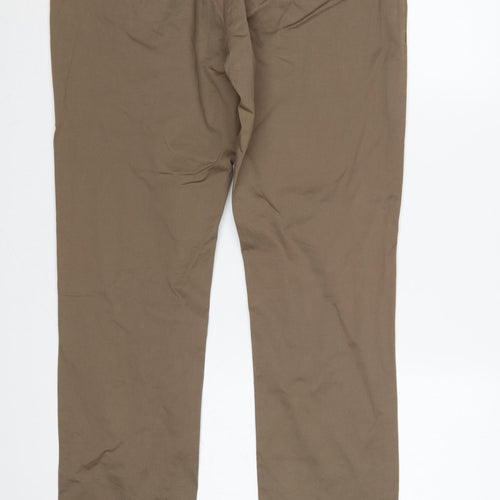 Reiss Mens Brown 34 Slim Tapered Fielder Chino Trousers