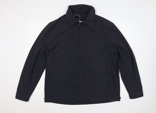 Brook Taverner Men’s Black 44 Regular Full Zip Collared Jacket