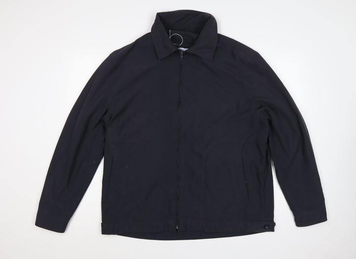 Brook Taverner Men’s Black 44 Regular Full Zip Collared Jacket