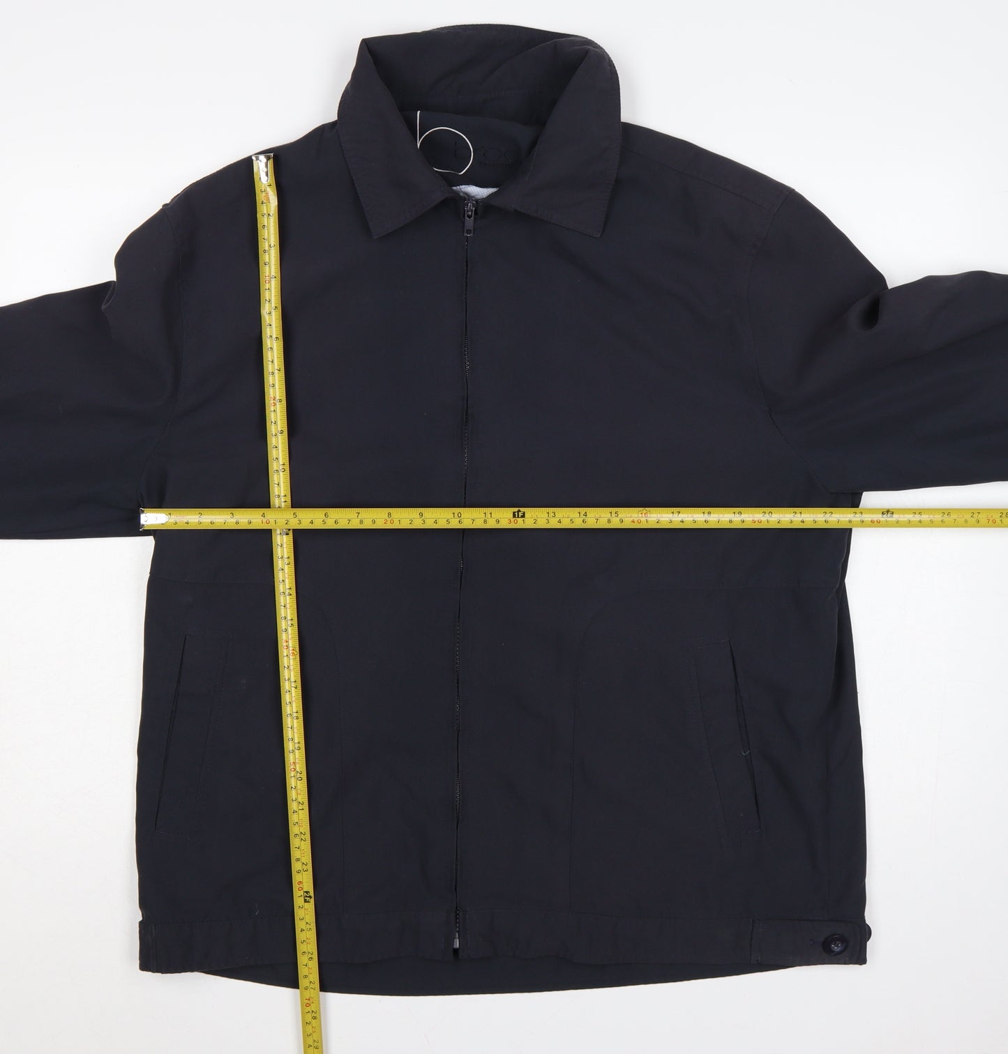 Brook Taverner Men’s Black 44 Regular Full Zip Collared Jacket