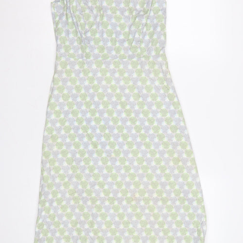 Boden Women Multicoloured Floral Cotton Fit & Flare Long Dress UK 8