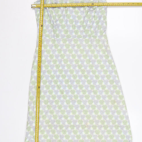Boden Women Multicoloured Floral Cotton Fit & Flare Long Dress UK 8
