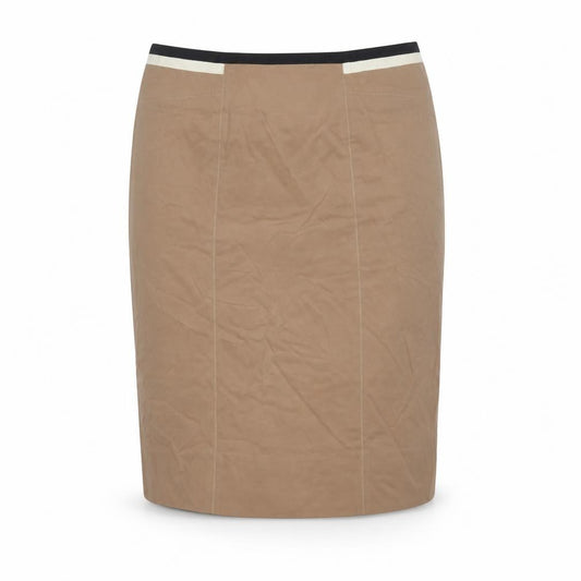 Fenn Wright Manson Women Beige UK 18 Straight Pencil Knee Skirt