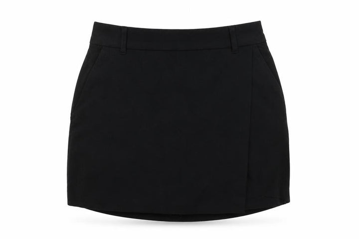 Hollister Women Black S Straight Pencil Short Skirt Pockets