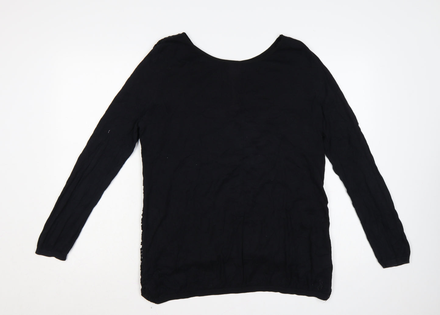 Next Women’s Black UK 14 Floral Lace Front Long Sleeve Jumper