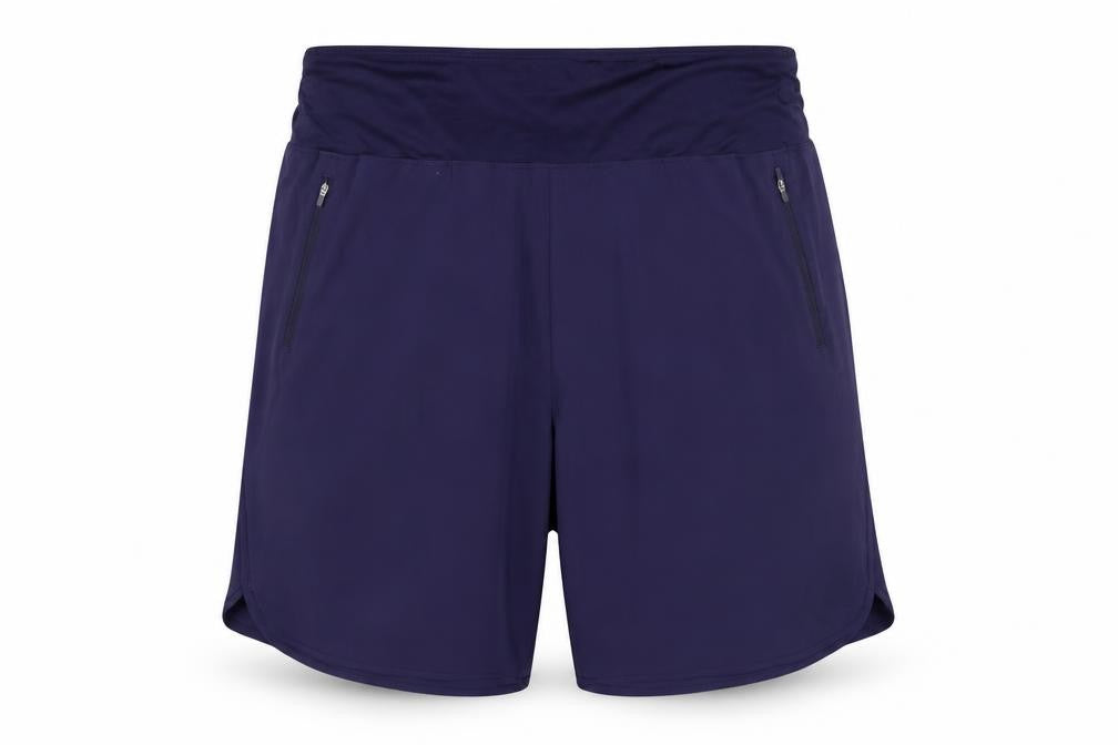 Baleaf Unisex Adults Blue 2XL Athletic Running Shorts Zip Pockets